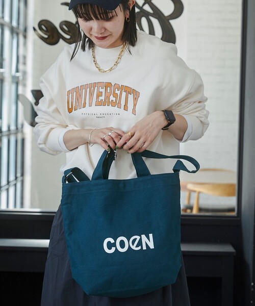 HeM（ヘム）の「HeM（ヘム）別注2WAYロゴトートバッグ（トートバッグ・メンズ・ブラック/ダークグリーン/オフホワイト/ライラック/ネイビー/ピンク・FREE）」の16枚目の写真