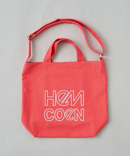 HeM（ヘム）の「HeM（ヘム）別注2WAYロゴトートバッグ（トートバッグ・メンズ・ブラック/ダークグリーン/オフホワイト/ライラック/ネイビー/ピンク・FREE）」の21枚目の写真