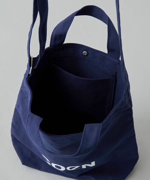 HeM（ヘム）の「HeM（ヘム）別注2WAYロゴトートバッグ（トートバッグ・メンズ・ブラック/ダークグリーン/オフホワイト/ライラック/ネイビー/ピンク・FREE）」の7枚目の写真