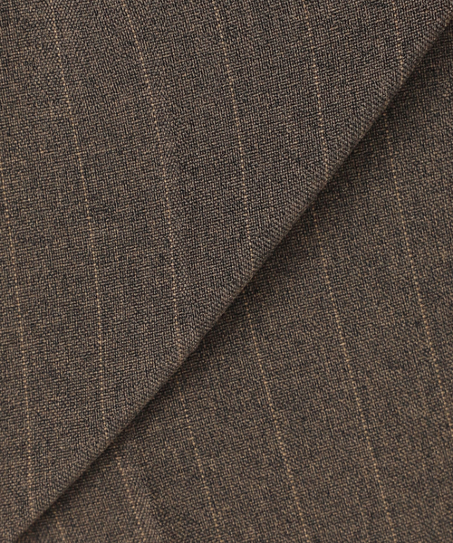 417 EDIFICE（フォーワンセブンエディフィス）の「ストライプトロ 2タック イージーパンツ（スラックス・メンズ・ブラック/ブラウン・SMALL/MEDIUM/LARGE）」の11枚目の写真