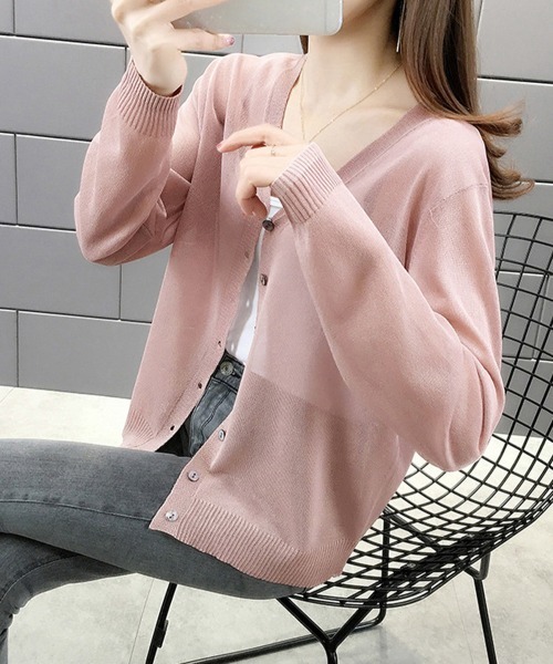 MALO 売れ筋商品|||マロ カーディガン アウター レディース Cardigans Pink セール】サマーカーディガンレディース韓国風カーデ