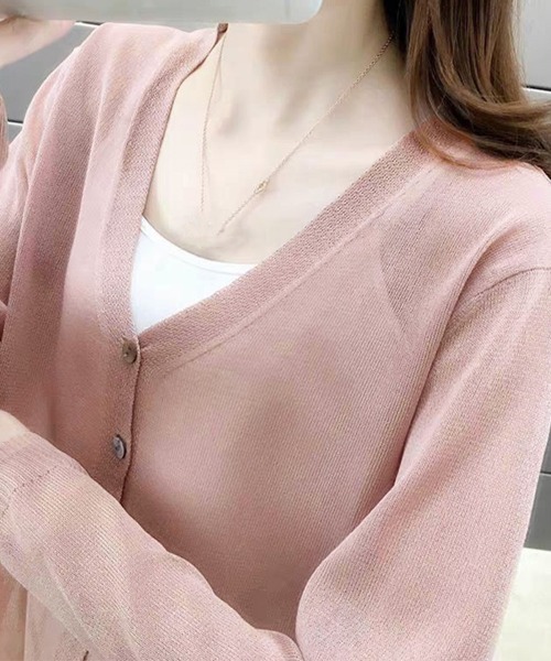 Miniministore(ミニミニストア)の「サマーカーディガンレディース韓国風カーデ(カーディガン/ボレロ・レディース・ホワイト/ブラック/ミント/ラベンダー/ピンク/ブルー/ベージュ・FREE)」の8枚目の写真