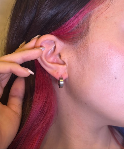 Burner(バーナー)の「【OKUOKU 0909】ピアス 両耳用 oku-pierce-691826907710-3A【RBTS】(ピアス(両耳用)・メンズ・シルバー/ブラック・FREE)」の1枚目の写真