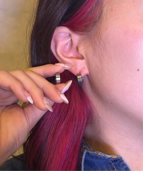 Burner(バーナー)の「【OKUOKU 0909】ピアス 両耳用 oku-pierce-691826907710-3A【RBTS】(ピアス(両耳用)・メンズ・シルバー/ブラック・FREE)」の5枚目の写真