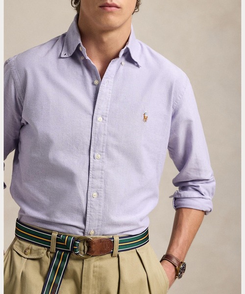 POLO RALPH LAUREN(ポロ ラルフ ローレン)の「アイコニック オックスフォード シャツ(シャツ/ブラウス・メンズ・パープル・L/M/S/XS/XXL/XL)」の5枚目の写真
