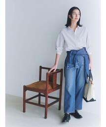 Samansa Mos2 blue | 《雑誌掲載》【ECO DENIM】パンツ(その他パンツ)