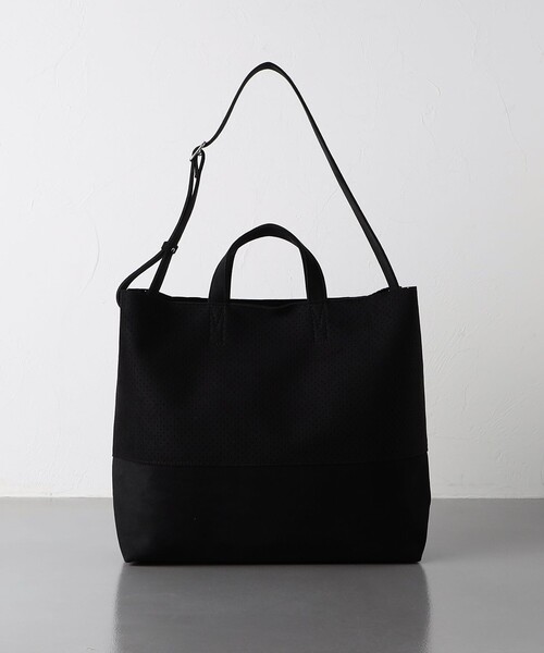 MNNG ユナイテッドアローズ 別注　ブラック UNITED ARROWS（ユナイテッドアローズ）の「【別注】＜MNNG＞トート