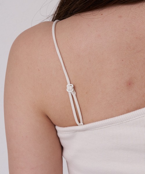 Chico(チコ)の「【2024SS】ワンショルパット付タンク(タンクトップ・レディース・ゴールド/ブラック/シルバー/ホワイト・FREE)」の5枚目の写真