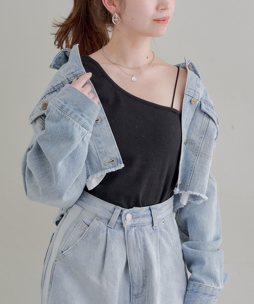 Chico(チコ)の「【2024SS】ワンショルパット付タンク(タンクトップ・レディース・ゴールド/ブラック/シルバー/ホワイト・FREE)」の21枚目の写真