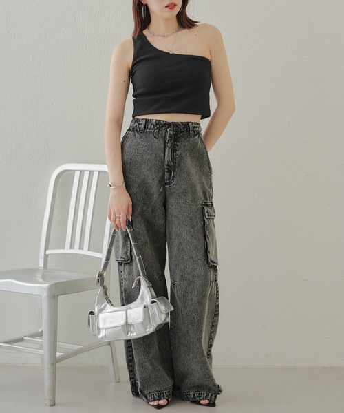 セール】【2024SS】ワンショルパット付タンク（タンクトップ