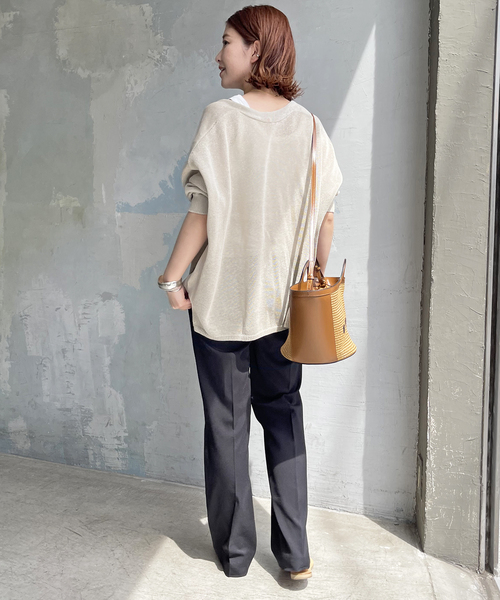 Spick & Span（スピックアンドスパン）の「≪追加≫甘撚テレコアメスリタンク（タンクトップ・レディース・ブラック/グレー/ホワイト/ベージュ・FREE）」の15枚目の写真