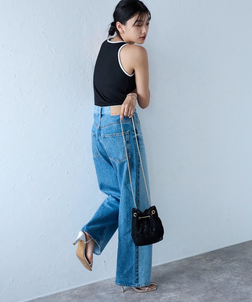 &Robu.（アンドロブ）の「レース刺繍2WAYバッグ オケージョン 結婚式 顔合わせ お呼ばれ（ショルダーバッグ・レディース・ブラック/ベージュ/ダークグリーン/ブラウン・FREE）」の11枚目の写真