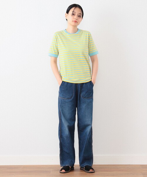 値下げ中⭐︎美品　ビームスボーイ　ブルーボーダー　長袖 2025年最新】BEAMS BOY カラー：ブルー系 長袖の人気アイテム