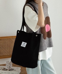 大容量トートバッグ A4 コーデュロイ キャンバス ロゴ