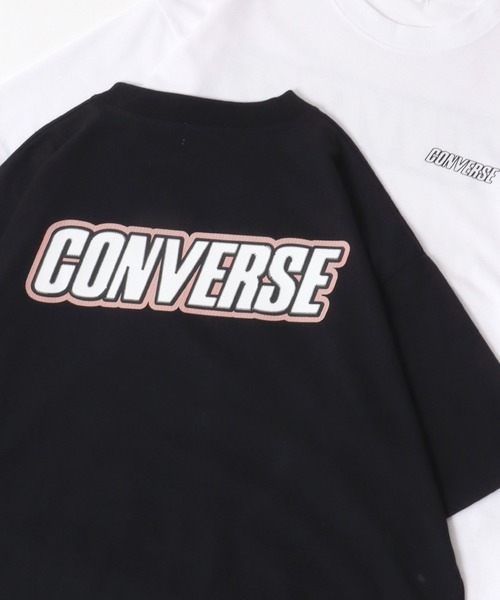 CONVERSE(コンバース)の「CONVERSE/コンバース UVカット 接触冷感 シューズイラストバックプリント 裾ドローコード付半袖Tシャツ レディース メンズ(Tシャツ/カットソー・メンズ・ホワイト/ブラック/ホワイト系その他2/ブラック系その他2/ブラック系その他/グレイッシュブルー/ホワイト系その他/グレー・LL/M/L)」の6枚目の写真