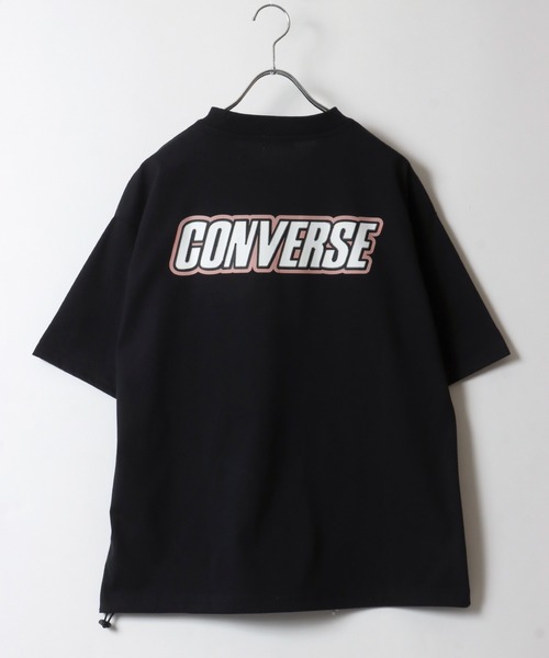 CONVERSE(コンバース)の「CONVERSE/コンバース UVカット 接触冷感 シューズイラストバックプリント 裾ドローコード付半袖Tシャツ レディース メンズ(Tシャツ/カットソー・メンズ・ホワイト/ブラック/ホワイト系その他2/ブラック系その他2/ブラック系その他/グレイッシュブルー/ホワイト系その他/グレー・LL/M/L)」の16枚目の写真