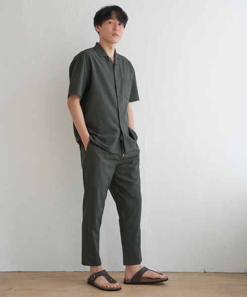 ikka（イッカ）の「【イージーケア／セットアップ対応】Reflax(R) リラックスオープンカラーシャツ（シャツ/ブラウス・メンズ・ブルー/チャコールグレー/ダークネイビー/グリーン/ベージュ・XL/L/M/S）」の6枚目の写真