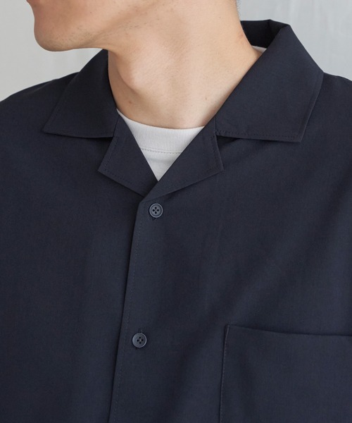 ikka（イッカ）の「【イージーケア／セットアップ対応】Reflax(R) リラックスオープンカラーシャツ（シャツ/ブラウス・メンズ・ブルー/チャコールグレー/ダークネイビー/グリーン/ベージュ・XL/L/M/S）」の18枚目の写真