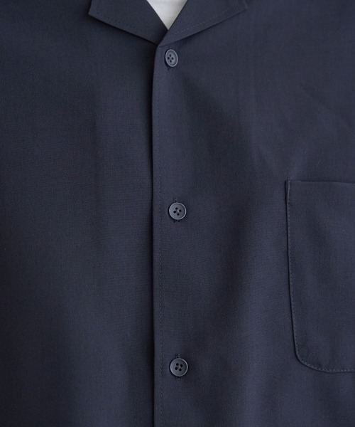 ikka（イッカ）の「【イージーケア／セットアップ対応】Reflax(R) リラックスオープンカラーシャツ（シャツ/ブラウス・メンズ・ブルー/チャコールグレー/ダークネイビー/グリーン/ベージュ・XL/L/M/S）」の19枚目の写真