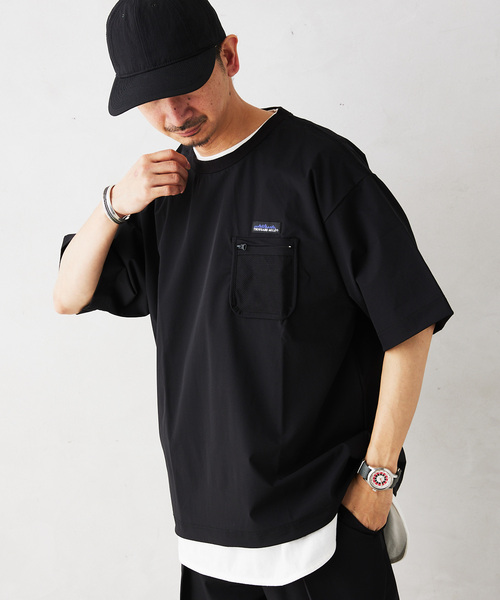 THOUSAND MILE（サウザンドマイル）の「THOUSAND MILE 別注セットアップ上下+トートバッグ 3点セット（Tシャツ/カットソー・メンズ・ブラック/ネイビー・MEDIUM/LARGE）」の16枚目の写真