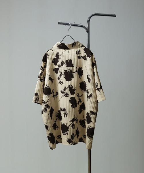 NILWAY（ニルウェイ）の「花柄 半袖シャツ（シャツ/ブラウス・メンズ・ブラック/ベージュ・MEDIUM/LARGE）」の7枚目の写真