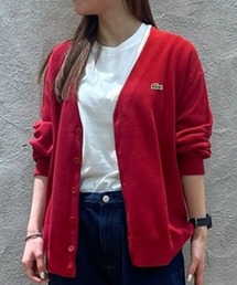 LACOSTE | オーガニックコットン オーバーサイズ Vネックカーディガン(カーディガン/ボレロ)
