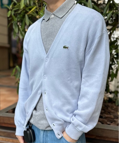 LACOSTE（ラコステ）の「オーガニックコットン オーバーサイズ Vネックカーディガン（カーディガン/ボレロ・メンズ・ライトブルー/レッド/ネイビー・3/2/5/4/6）」の22枚目の写真