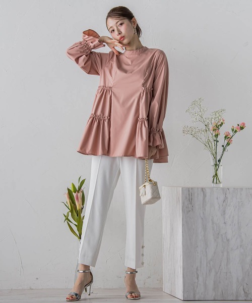 QUEENS COURT（クイーンズコート）の「マルチボタンパンツ≪洗濯機で洗える≫（その他パンツ・レディース・ピンク/ブラック/ホワイト/ブラック系その他・S/SS/M）」の21枚目の写真