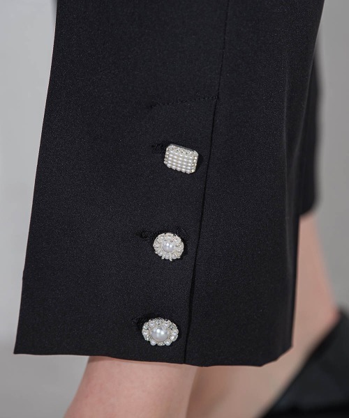 QUEENS COURT（クイーンズコート）の「マルチボタンパンツ≪洗濯機で洗える≫（その他パンツ・レディース・ピンク/ブラック/ホワイト/ブラック系その他・S/SS/M）」の16枚目の写真