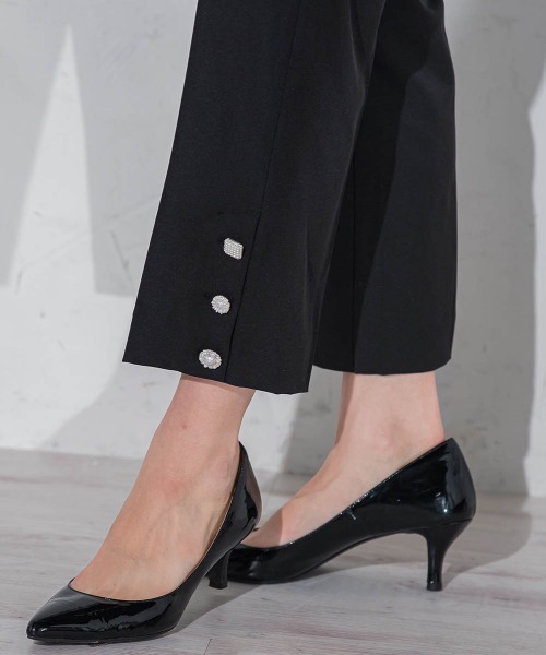 QUEENS COURT（クイーンズコート）の「マルチボタンパンツ≪洗濯機で洗える≫（その他パンツ・レディース・ピンク/ブラック/ホワイト/ブラック系その他・S/SS/M）」の17枚目の写真