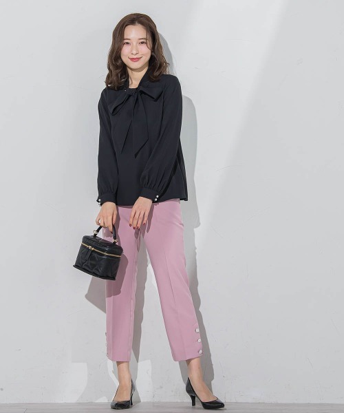 QUEENS COURT（クイーンズコート）の「マルチボタンパンツ≪洗濯機で洗える≫（その他パンツ・レディース・ピンク/ブラック/ホワイト/ブラック系その他・S/SS/M）」の20枚目の写真