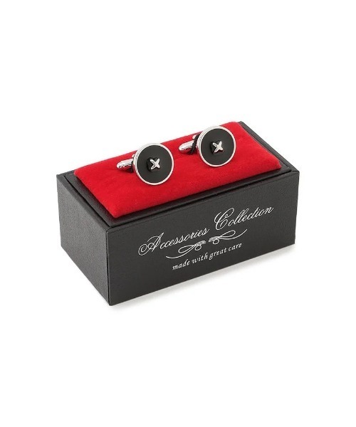 Perfect Suit FActory（パーフェクトスーツファクトリー）の「モチーフ　カフリンクス（黒ボタン）（カフリンクス・メンズ・その他・FREE）」の4枚目の写真