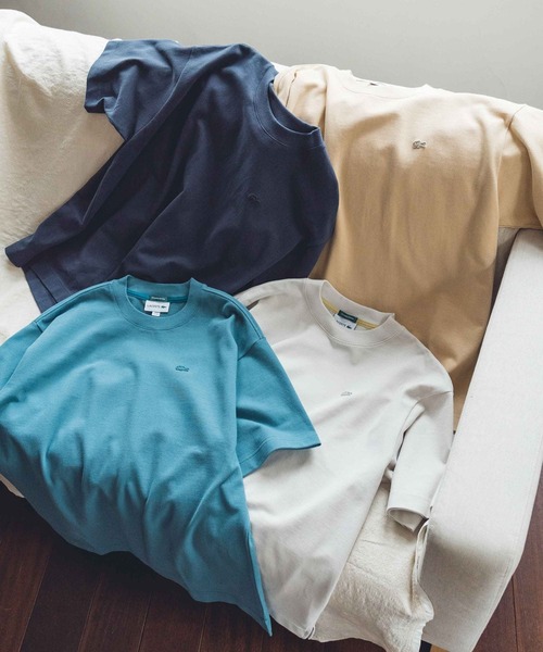 LACOSTE(ラコステ)の「『別注』LACOSTE×DOORS moss stitch Short-Sleeve TEE(Tシャツ/カットソー・メンズ・ブルー/グレー/アイボリー/ベージュ・3/4/5)」の6枚目の写真