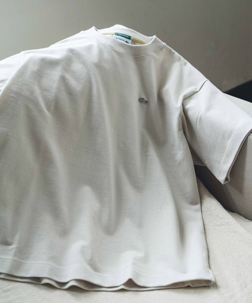 LACOSTE(ラコステ)の「『別注』LACOSTE×DOORS moss stitch Short-Sleeve TEE(Tシャツ/カットソー・メンズ・ブルー/グレー/アイボリー/ベージュ・3/4/5)」の7枚目の写真