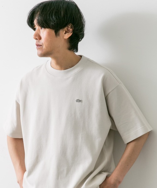 LACOSTE(ラコステ)の「『別注』LACOSTE×DOORS moss stitch Short-Sleeve TEE(Tシャツ/カットソー・メンズ・ブルー/グレー/アイボリー/ベージュ・3/4/5)」の11枚目の写真
