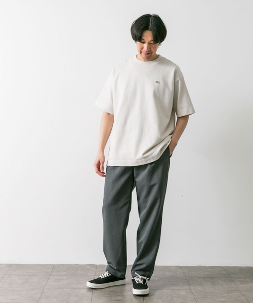 LACOSTE(ラコステ)の「『別注』LACOSTE×DOORS moss stitch Short-Sleeve TEE(Tシャツ/カットソー・メンズ・ブルー/グレー/アイボリー/ベージュ・3/4/5)」の12枚目の写真
