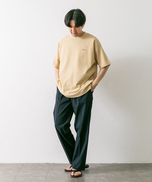 LACOSTE(ラコステ)の「『別注』LACOSTE×DOORS moss stitch Short-Sleeve TEE(Tシャツ/カットソー・メンズ・ブルー/グレー/アイボリー/ベージュ・3/4/5)」の19枚目の写真