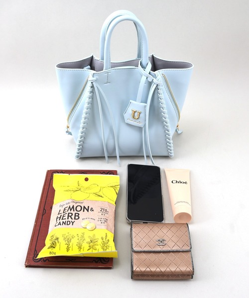 U(ユー)の「Point sac【ポワン サック】ジッパートートバッグ/Sサイズ(ビジネスバッグ・レディース・ベージュ系その他/ライトブルー/ブラウン系その他/アイボリー/グレー系その他・FREE)」の10枚目の写真