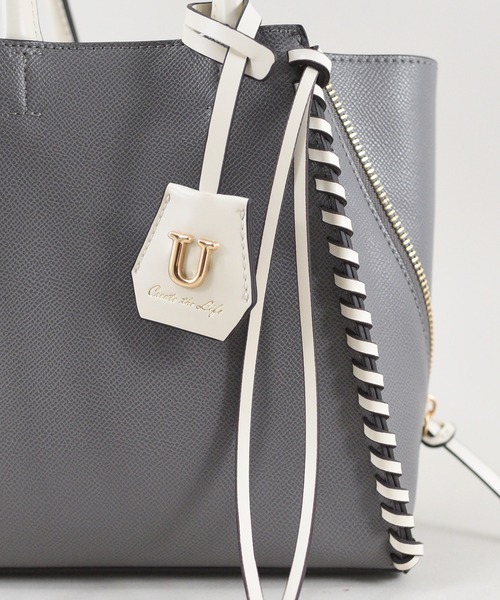 U(ユー)の「Point sac【ポワン サック】ジッパートートバッグ/Sサイズ(ビジネスバッグ・レディース・ベージュ系その他/ライトブルー/ブラウン系その他/アイボリー/グレー系その他・FREE)」の16枚目の写真