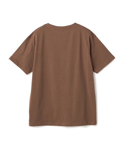 PEANUTS(ピーナッツ)の「【PEANUTS/ピーナッツ】SNOOPY/スヌーピー「JOE COOL」フロッキープリントTシャツ(Tシャツ/カットソー・レディース・オレンジ/ネイビー/杢グレー/オフホワイト/ブラック/ブラウン・3L/LL/L/M)」の7枚目の写真