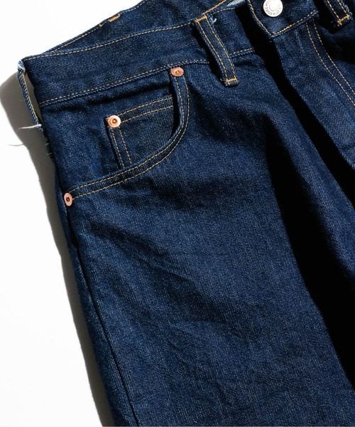 FOREMOST 5POCKET PANT ONEWASH 後調節帶5口袋一次水洗丹寧長褲