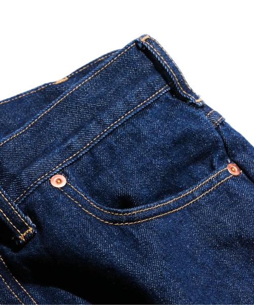 FOREMOST 5POCKET PANT ONEWASH 後調節帶5口袋一次水洗丹寧長褲