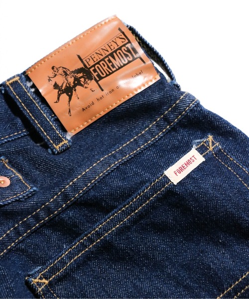 PENNEYS（ぺニーズ）の「PENNEY'S FOREMOST / ぺニーズフォアモスト 5POCKET PANT ONEWASH  バックストラップ5ポケットパンツ ワンウォッシュ（デニムパンツ・メンズ・インディゴブルー・32inch/34inch/30inch）」の9枚目の写真