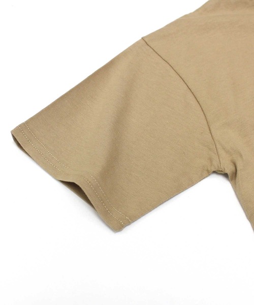 ZI-ON（ジーオン）の「ピスネーム付き無地半袖Tシャツ & ショートパンツ セットアップ（Tシャツ/カットソー・キッズ・ベージュ/ネイビー/ミント/オレンジ/杢グレー/チャコールグレー/ブラック/ダークグリーン・150cm/160cm/130cm/140cm/110cm/120cm）」の22枚目の写真