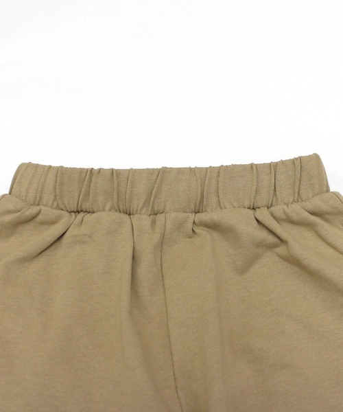 ZI-ON（ジーオン）の「ピスネーム付き無地半袖Tシャツ & ショートパンツ セットアップ（Tシャツ/カットソー・キッズ・ベージュ/ネイビー/ミント/オレンジ/杢グレー/チャコールグレー/ブラック/ダークグリーン・150cm/160cm/130cm/140cm/110cm/120cm）」の20枚目の写真