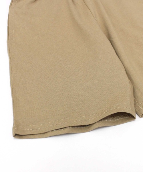 ZI-ON（ジーオン）の「ピスネーム付き無地半袖Tシャツ & ショートパンツ セットアップ（Tシャツ/カットソー・キッズ・ベージュ/ネイビー/ミント/オレンジ/杢グレー/チャコールグレー/ブラック/ダークグリーン・150cm/160cm/130cm/140cm/110cm/120cm）」の19枚目の写真