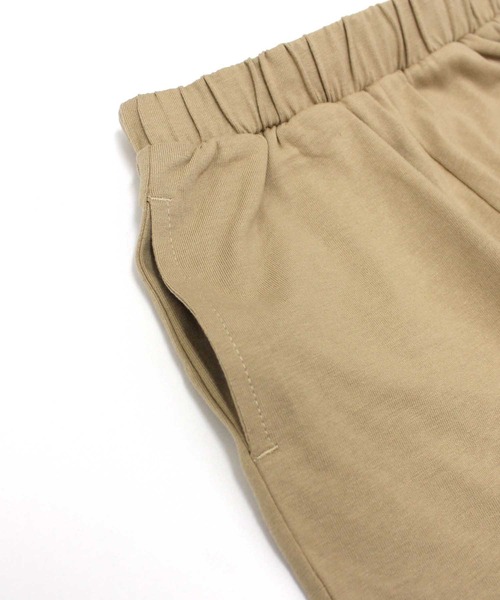 ZI-ON（ジーオン）の「ピスネーム付き無地半袖Tシャツ & ショートパンツ セットアップ（Tシャツ/カットソー・キッズ・ベージュ/ネイビー/ミント/オレンジ/杢グレー/チャコールグレー/ブラック/ダークグリーン・150cm/160cm/130cm/140cm/110cm/120cm）」の18枚目の写真