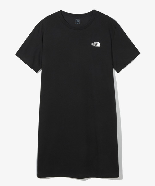 THE NORTH FACEノースフェイス ひざ丈ワンピース 半袖 アイボリーМ THE NORTH FACEノースフェイス ひざ丈ワンピース 半袖
