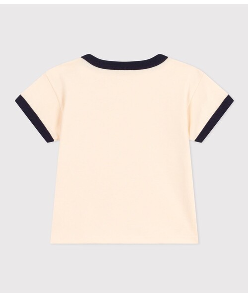 PETIT BATEAU（プチバトー）の「ＰＡＲＩＳプリント半袖Ｔシャツ（Tシャツ/カットソー・キッズ・ホワイト×ネイビー・12MONTH/36MONTH/24MONTH/18MONTH）」の5枚目の写真