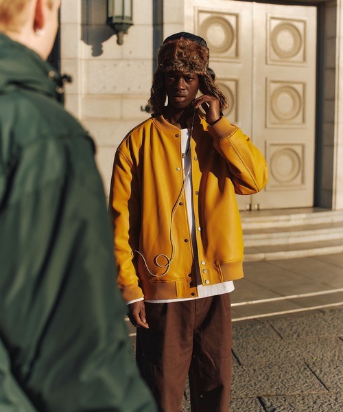 Subciety（サブサエティ）の「FAKE LEATHER STADIUM JKT（スタジャン